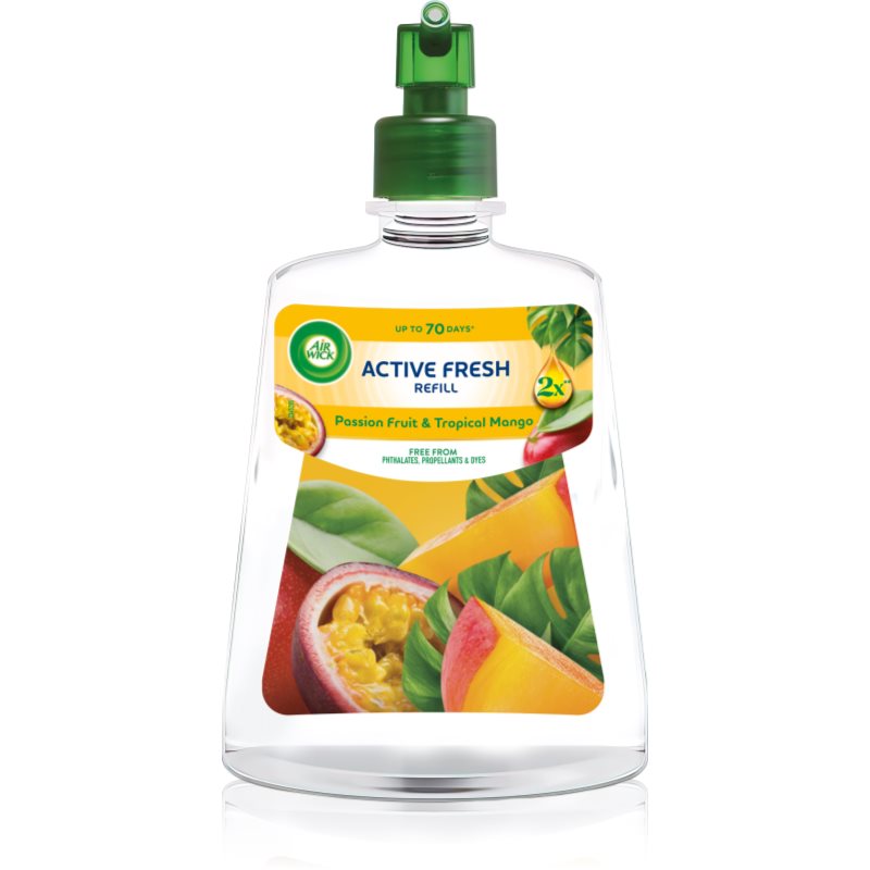 Air Wick Active Fresh Passion Fruit & Tropical Mango odorizant de camera rezervă 228 ml