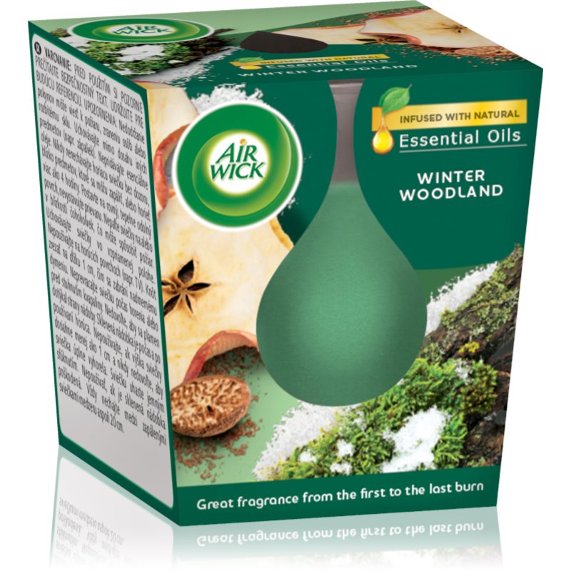 Air Wick Essential Oils Winter Woodland aromatizēta svece 105 g