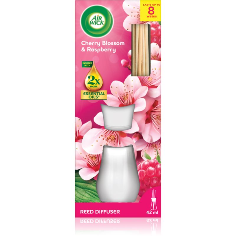 Air Wick Studio Cherry Blossom&Raspberry smaržvielu difuzors ar rezervi 42 ml