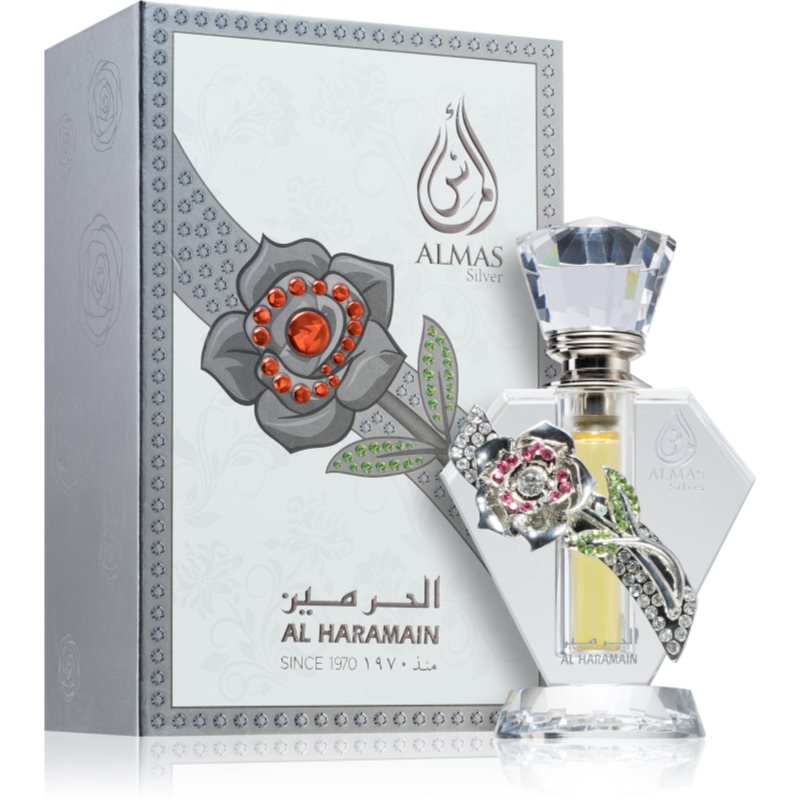 Al Haramain Almas Silver Perfumed Oil Unisex 10 Ml
