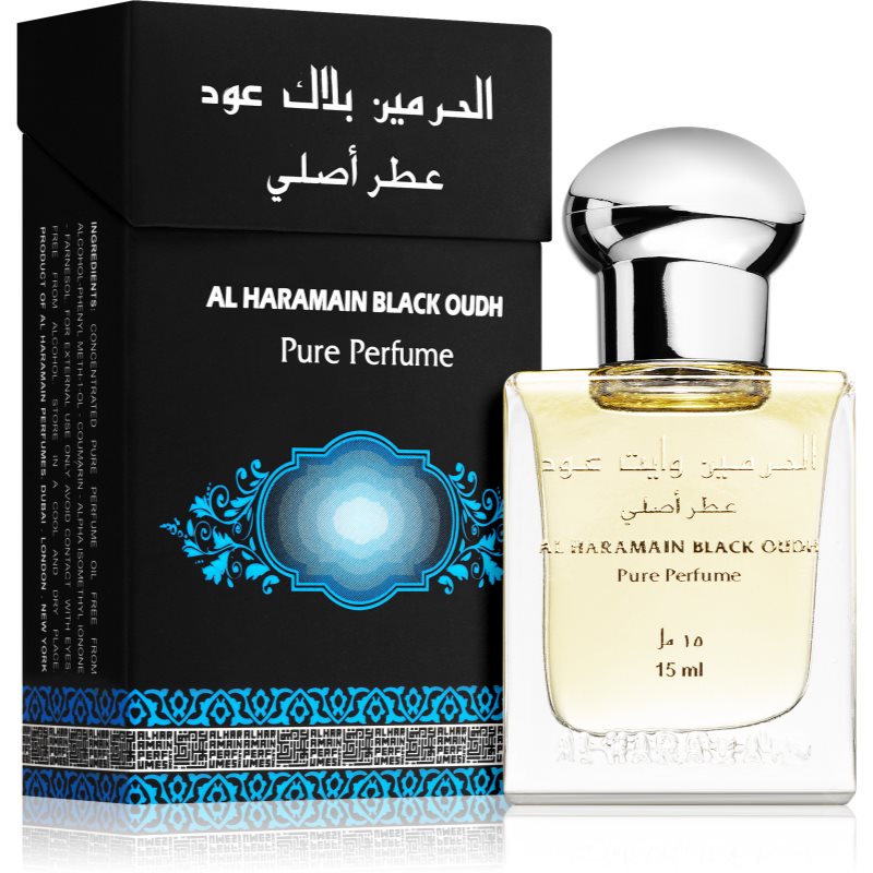 Al Haramain Black Oudh Perfumed Oil Unisex 15 Ml