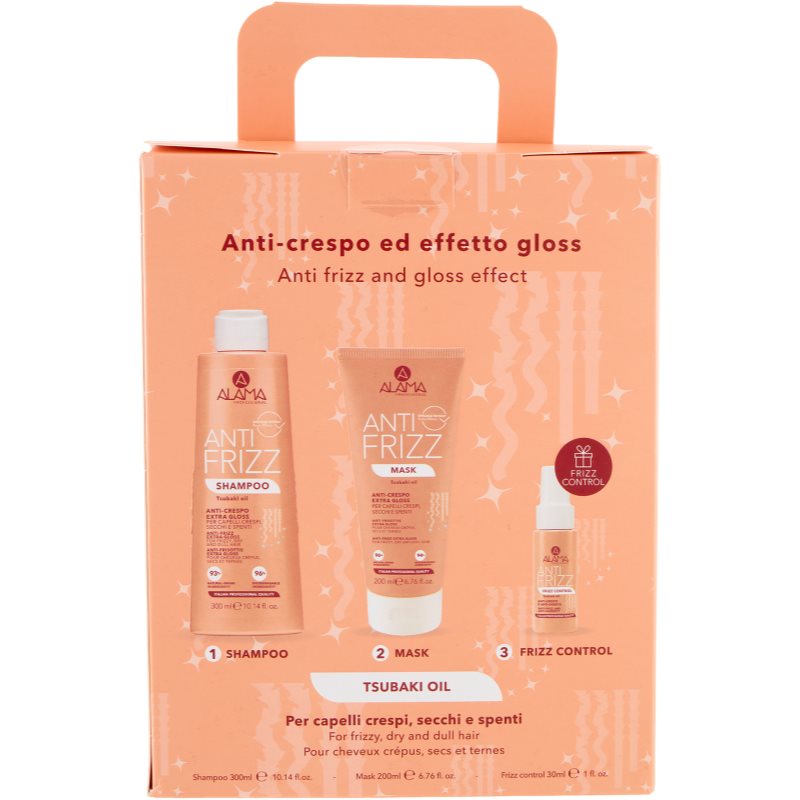 Alama Professional Anti Frizz Gift Box gift set to treat frizz