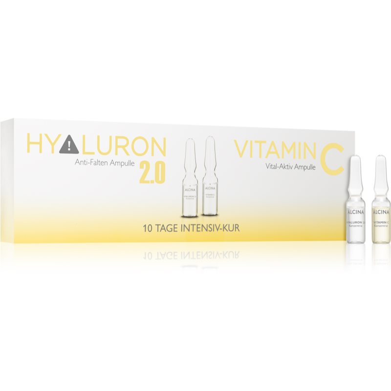 

Alcina Hyaluron 2.0 + Vitamin C відновлююча сироватка для обличчя в ампулах