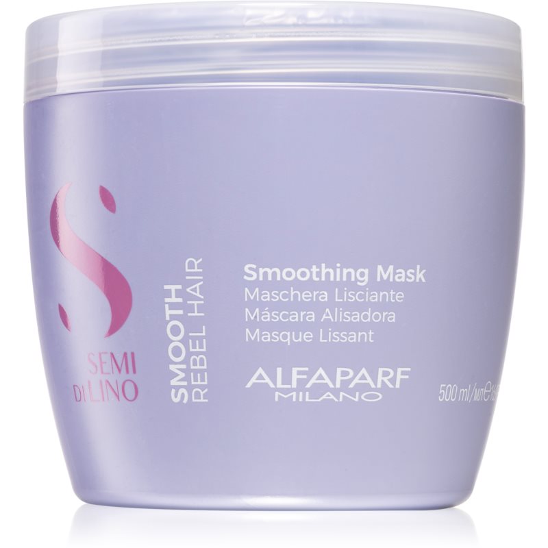 Alfaparf Milano Semi Di Lino Smooth Smoothing Mask For Unruly And Frizzy Hair 500 Ml