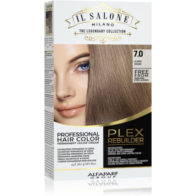 Alfaparf Milano Il Salone Milano Plex Rebuilder permanent hair dye shade 7.0 - Blonde 1 pc
