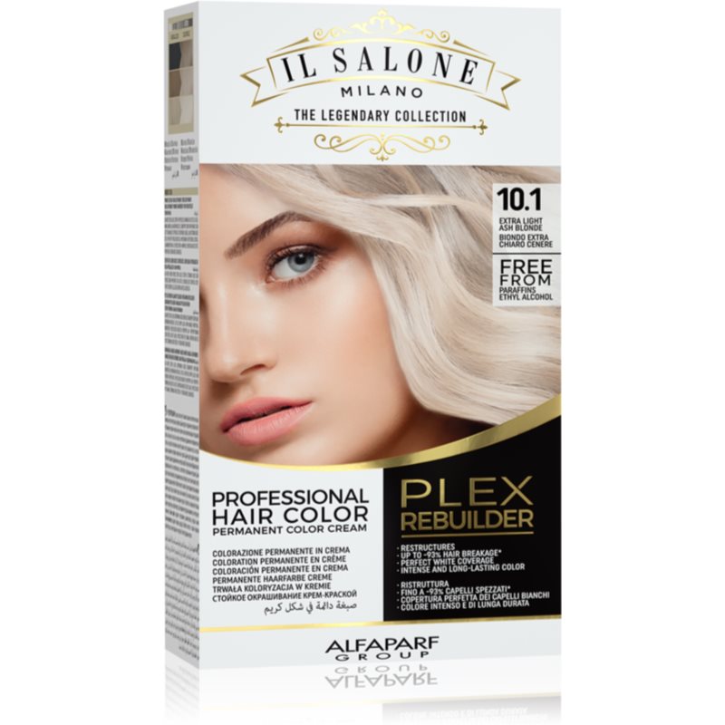 Alfaparf Milano Il Salone Milano Plex Rebuilder Permanent Hair Dye Shade 10.1 - Light Ash Blonde 1 Pc