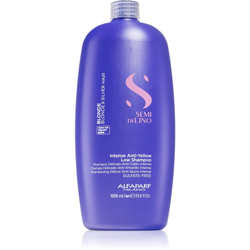 E-shop Alfaparf Milano Semi di Lino Blonde tónovací šampon pro blond a melírované vlasy 1000 ml