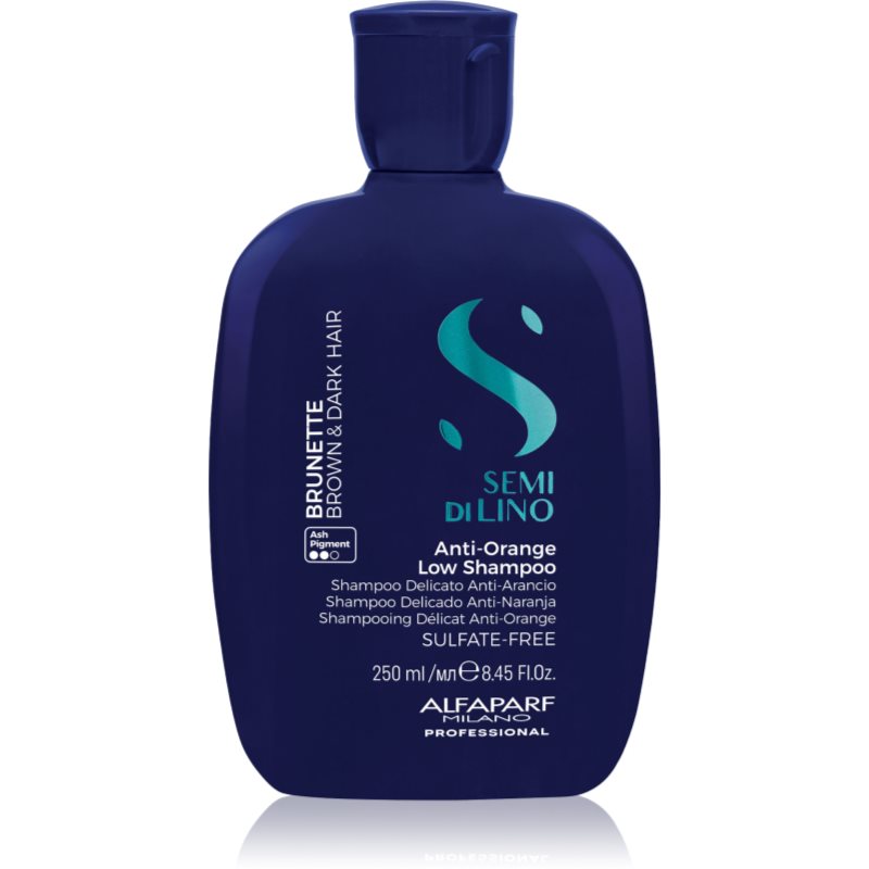 Alfaparf Milano Semi di Lino Brunette tónovací šampón neutralizujúci mosadzné podtóny 250 ml