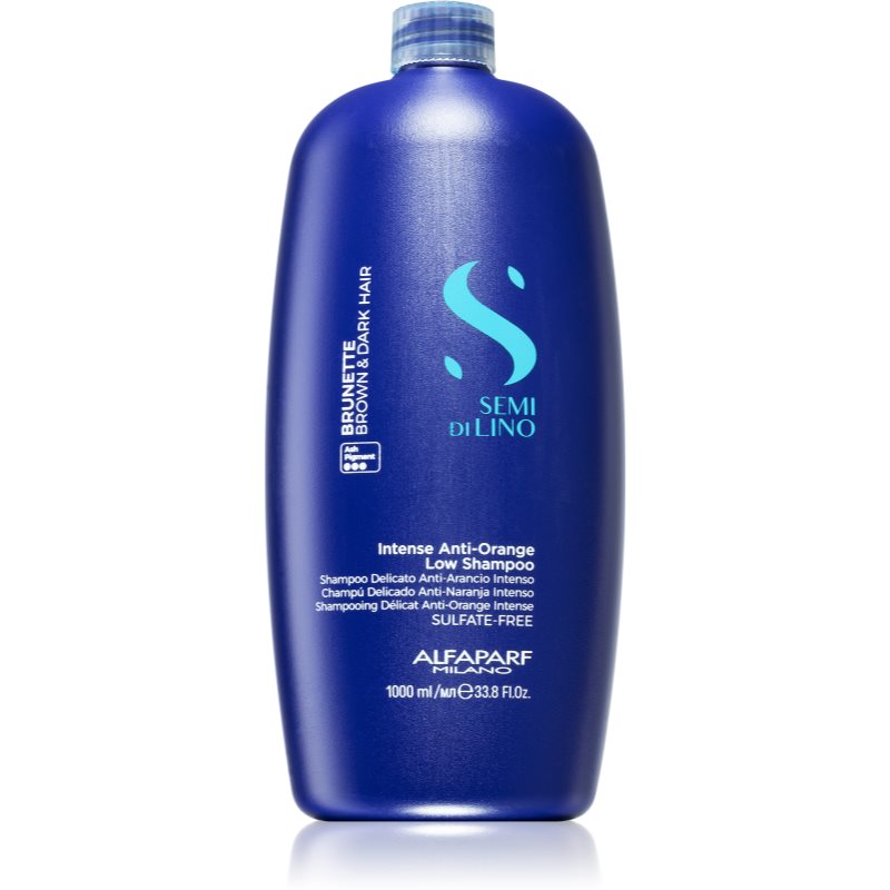Alfaparf Milano Semi di Lino Brunette toning shampoo neutralising brass tones 1000 ml
