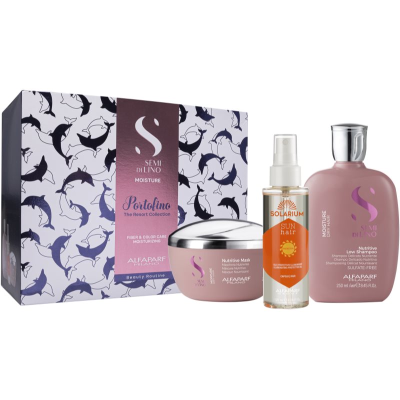 

Alfaparf Milano Semi di Lino Moisture Portofino набір (для живлення та блиску) для сухого волосся