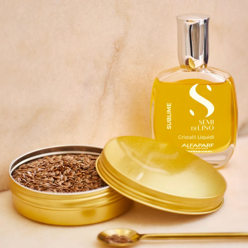 Alfaparf Milano Semi di Lino Sublime Cristalli vlažilno olje za sijaj in mehkobo las 30 ml