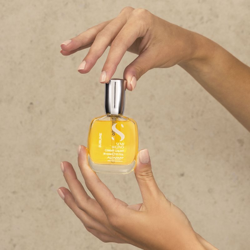 Alfaparf Milano Semi di Lino Sublime Cristalli vlažilno olje za sijaj in mehkobo las 30 ml