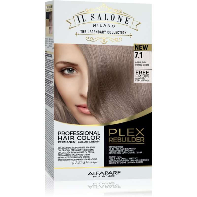 E-shop Alfaparf Milano Il Salone Milano Plex Rebuilder permanentní barva na vlasy odstín 7,1 - Ash Blonde 1 ks