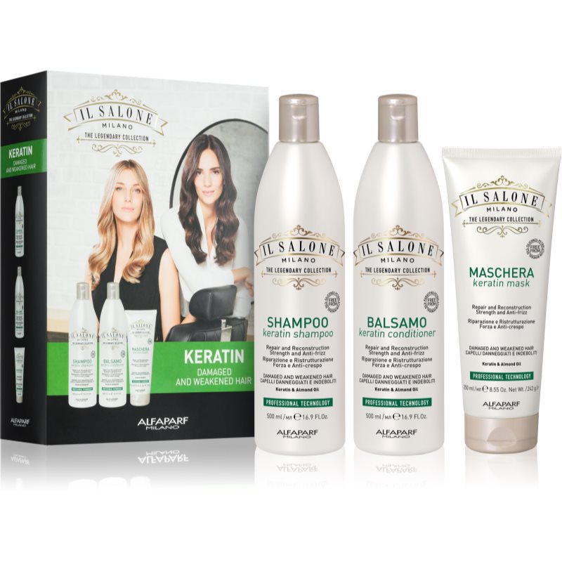 Alfaparf Milano Il Salone Milano Keratin Set For Damaged Hair