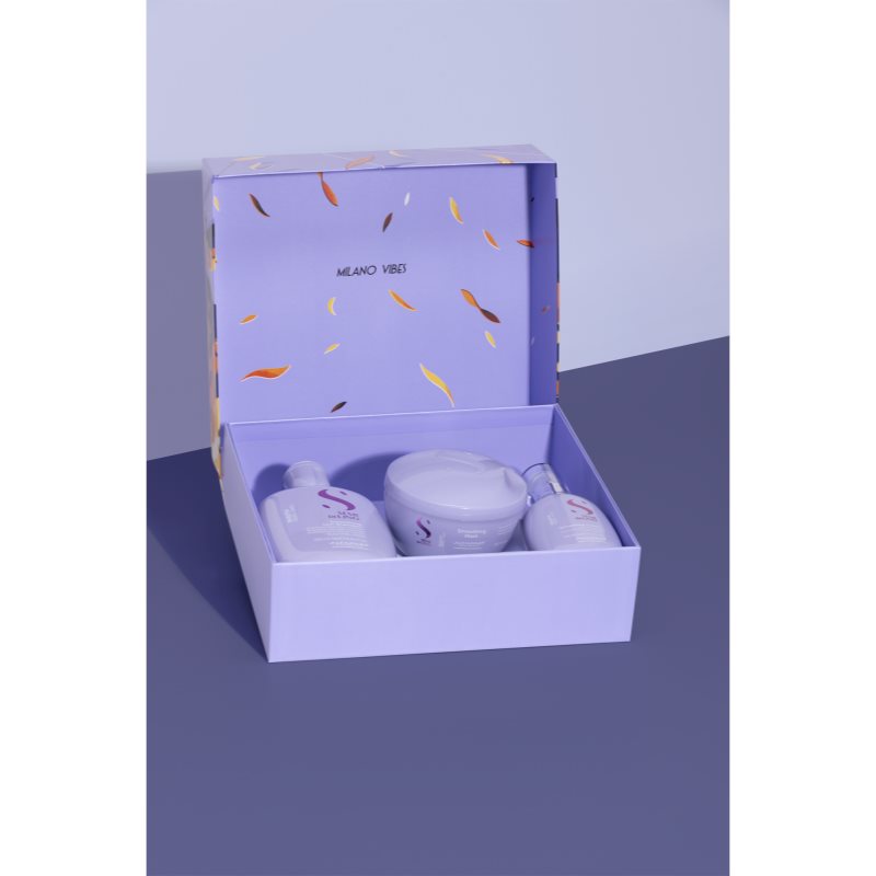 Alfaparf Milano Semi di Lino Smooth Holiday Kit dárková sada pro nepoddajné a krepatějící se vlasy 3 ks (obrázek 4)