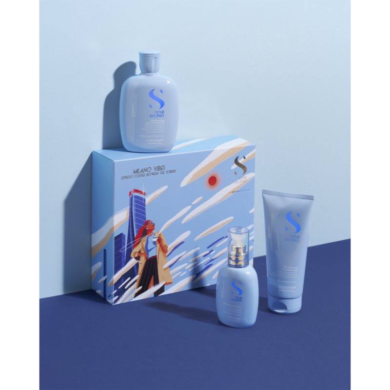 Alfaparf Milano Semi di Lino Density Holiday Kit dárková sada pro jemné a zplihlé vlasy (obrázek 3)
