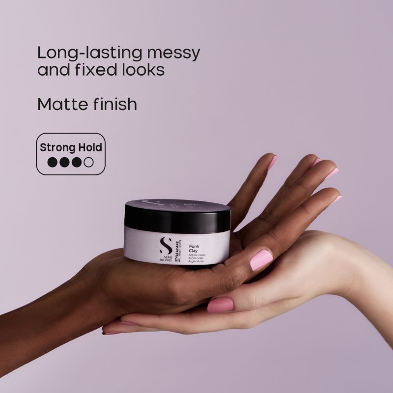 Alfaparf Milano Semi di Lino Style&Care Funk Clay modelovací hlína pro definici a tvar 90 ml (obrázek 4)