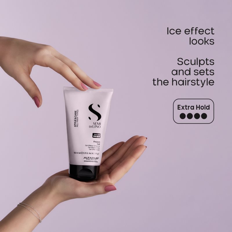 Alfaparf Milano Semi di Lino Style&Care Frozen gel stylingový gel s extra silnou fixací 150 ml (obrázek 4)