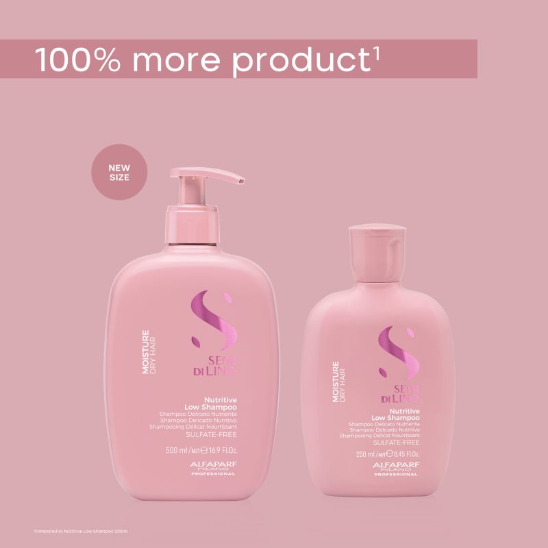 Alfaparf Milano Semi di Lino Moisture Shampoo für trockenes Haar 500 ml (Bild 2)
