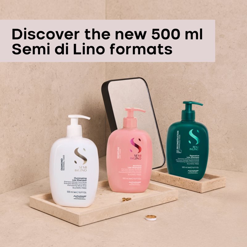 Alfaparf Milano Semi di Lino Moisture Shampoo für trockenes Haar 500 ml (Bild 5)