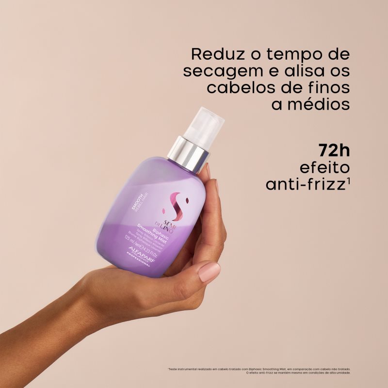 Alfaparf Milano Semi di Lino Smooth Biphasic Smoothing Mist Zwei-Phasen-Pflege für das Haar 125 ml (Bild 3)