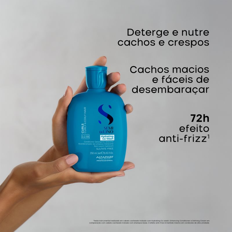 Alfaparf Milano Semi Di Lino Curls Hydrating Co-Wash Reinigungscreme für Haare und Kopfhaut 250 ml (Bild 6)