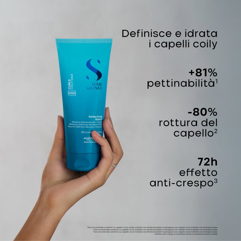 Alfaparf Milano Semi Di Lino Curls Perfecting Balm Balsam Lockenpflege für lockiges Haar 200 ml (Bild 5)