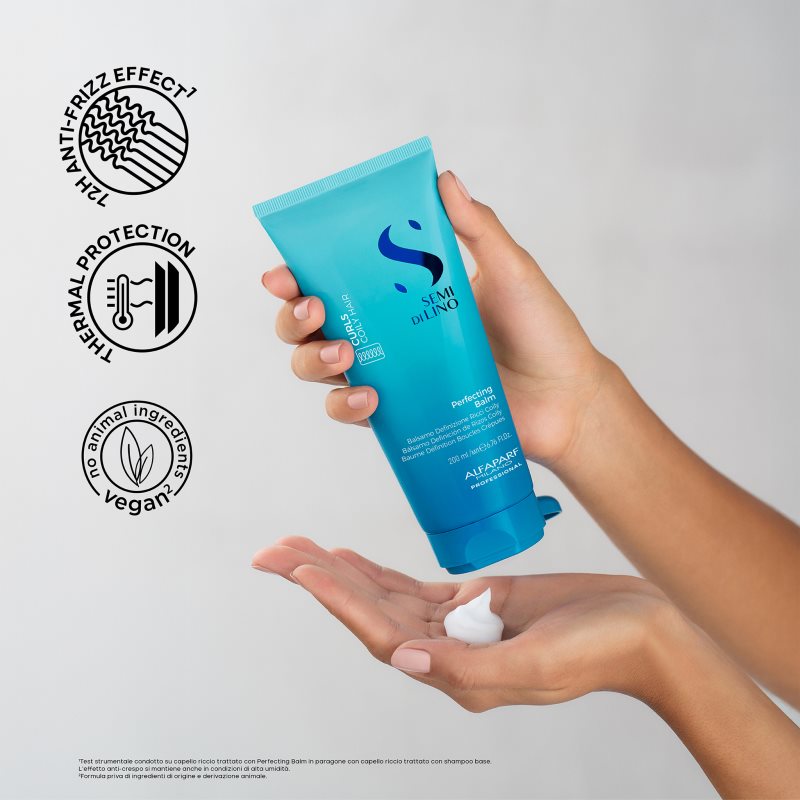 Alfaparf Milano Semi Di Lino Curls Perfecting Balm Balsam Lockenpflege für lockiges Haar 200 ml (Bild 8)