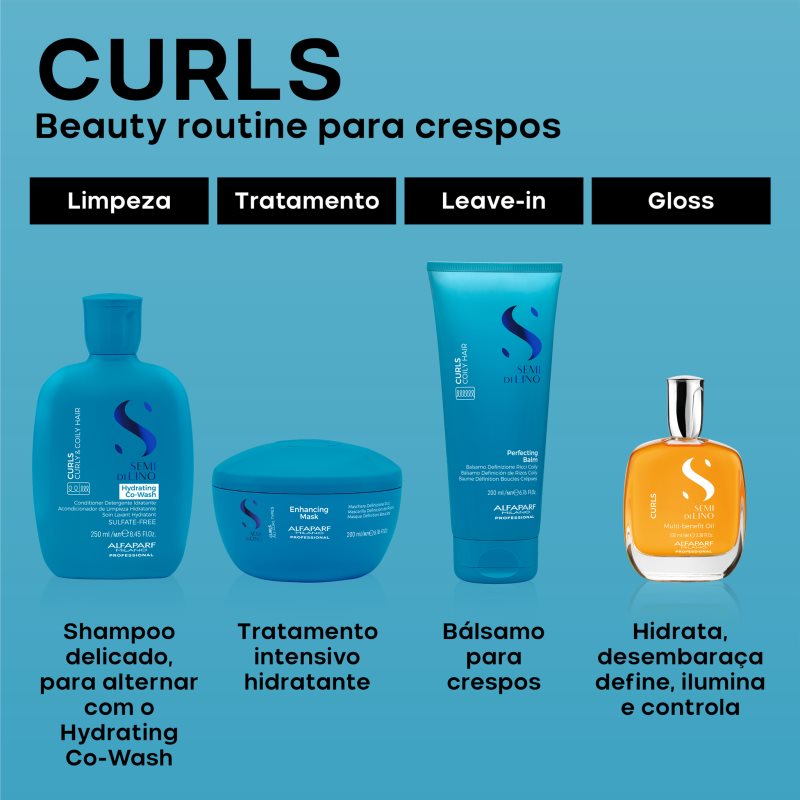 Alfaparf Milano Semi Di Lino Curls Perfecting Balm Balsam Lockenpflege für lockiges Haar 200 ml (Bild 9)