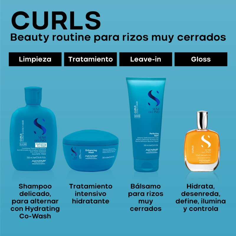 Alfaparf Milano Semi Di Lino Curls Perfecting Balm Balsam Lockenpflege für lockiges Haar 200 ml (Bild 10)
