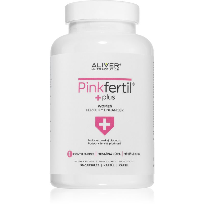 Aliver Pinkfertil Plus Woman bylinné kapsle pro podporu správné hormonální činnosti 90 cps