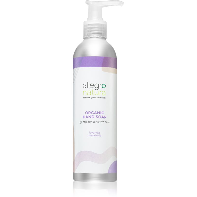 Allegro Natura Organic tekuté mydlo na ruky Lavanda, Mandorla 250 ml