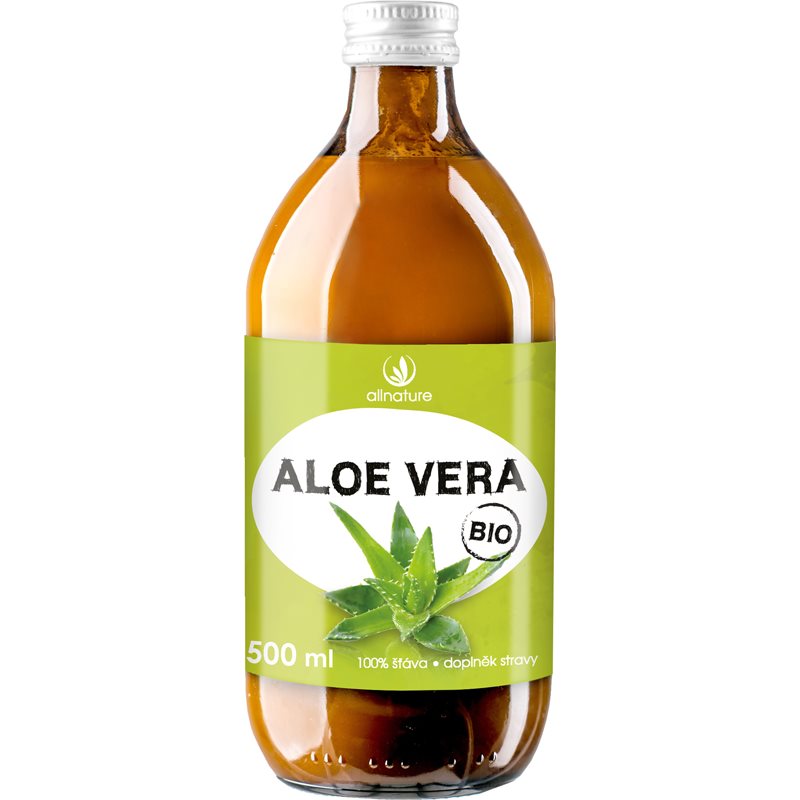 Allnature Aloe vera BIO 100 % šťava v BIO kvalite 500 ml