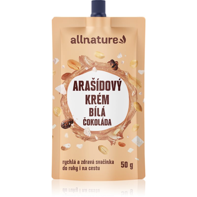 Allnature Arašídový krém s bílou čokoládou 50 g koupíte na Notino.cz