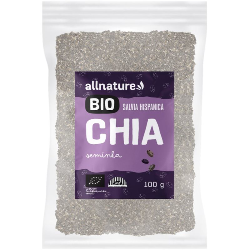 Allnature Chia semínka BIO semínka v BIO kvalitě 100 g