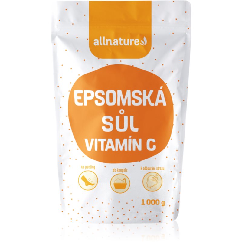 Allnature Epsomská sůl Vitamin C sůl do koupele 1000 g