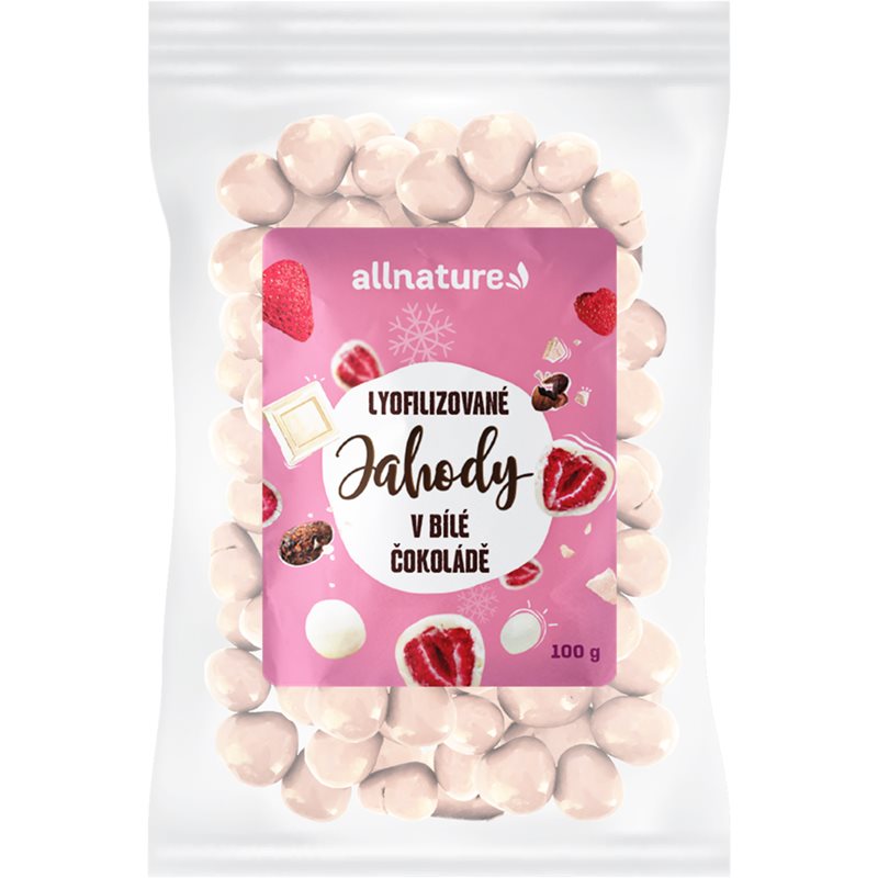 Allnature Lyofilizované jahody v bielej čokoláde mrazom sušené ovocie v čokoláde 100 g kúpite na Notino.sk