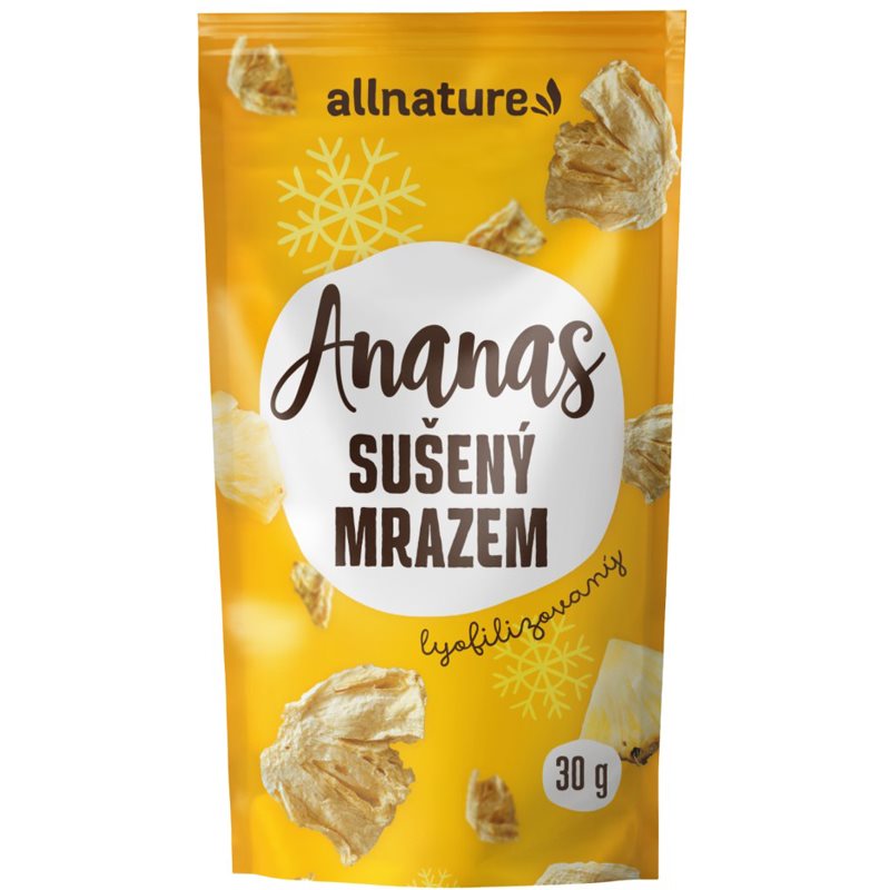 Allnature Ananás mrazom sušený mrazom sušené ovocie 30 g