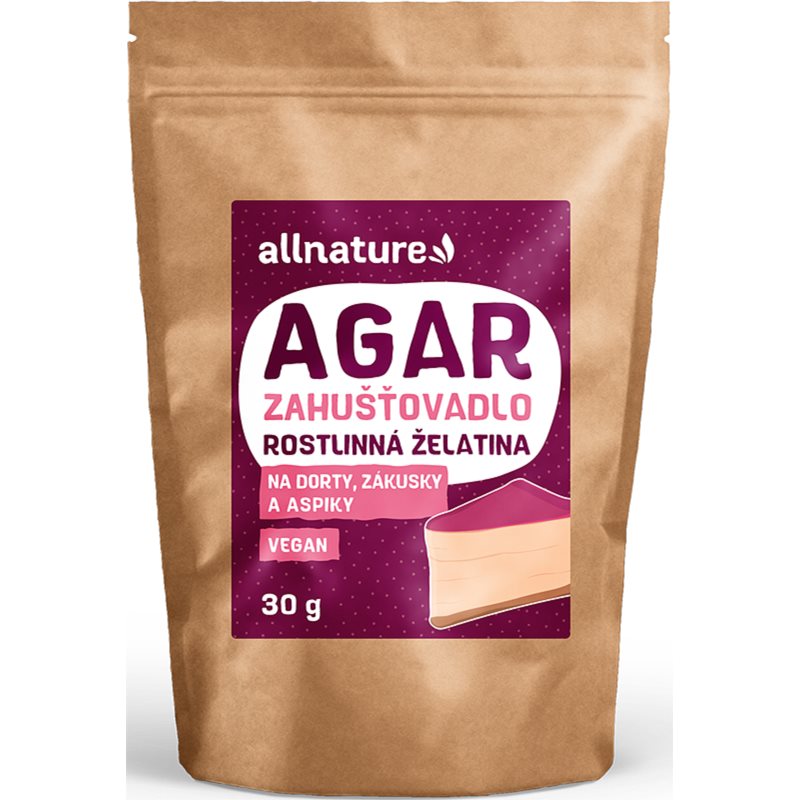 Allnature Agar prírodné zahusťovadlo v prášku 30 g