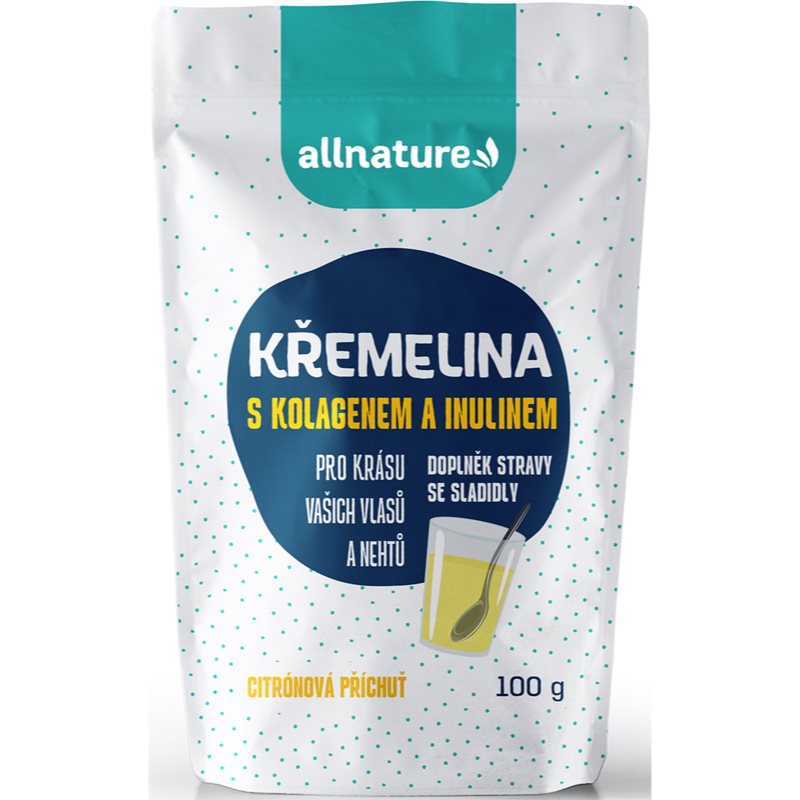 Allnature Kremelina s kolagénom a inulínom prášok s kolagénom príchuť Lemon 100 g