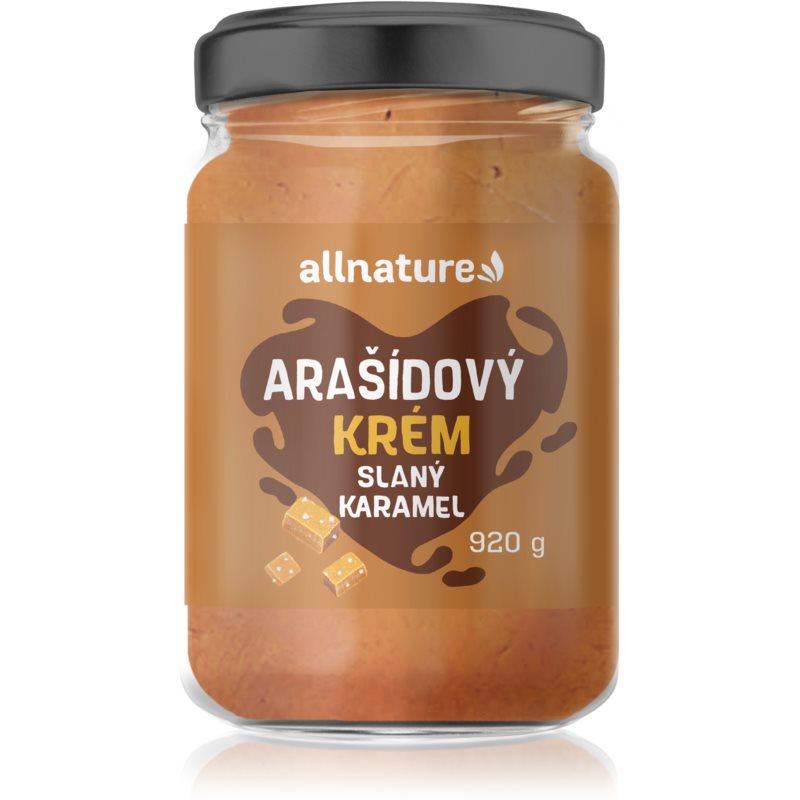 Allnature Arašídový krém Slaný karamel ořechová pomazánka 920 g