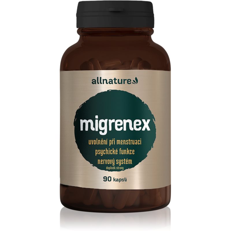 Allnature Migrenex kapsuly na podporu zdravia nervovej sústavy 90 cps