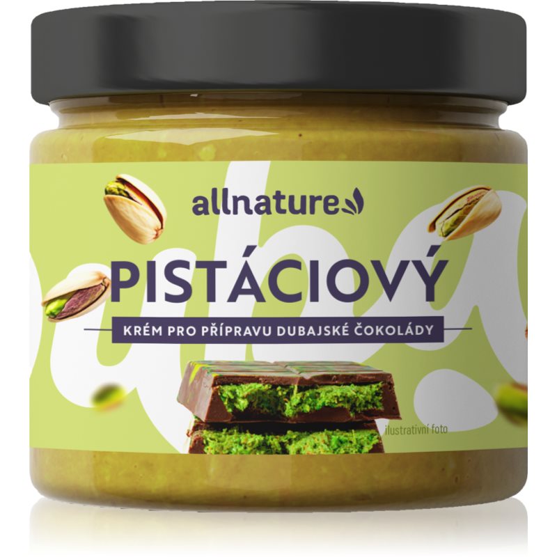 Allnature Pistáciová náplň na dubajskú čokoládu orechová nátierka 250 g