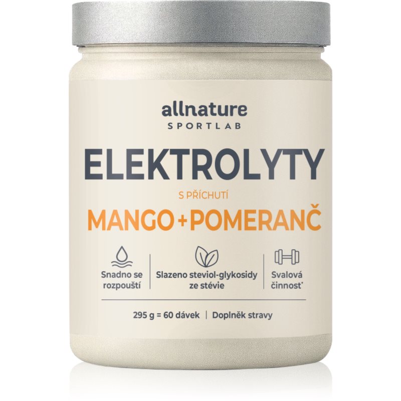 Allnature Sportlab Elektrolyty mango+pomeranč 295g