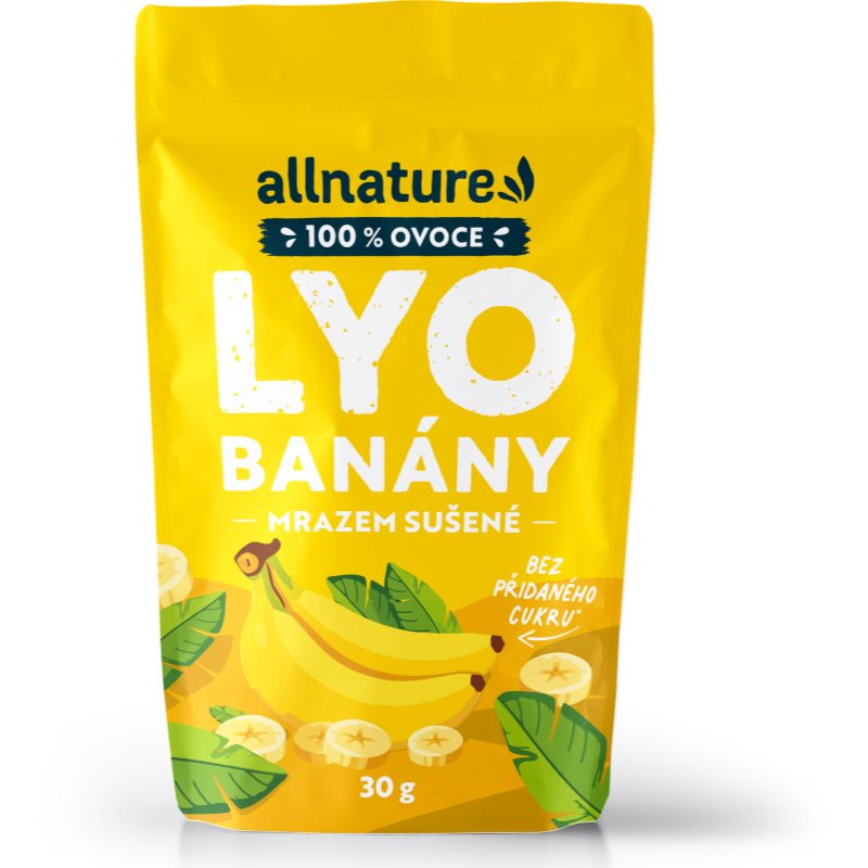 Allnature Banán sušený mrazem mrazem sušené ovoce 250 g