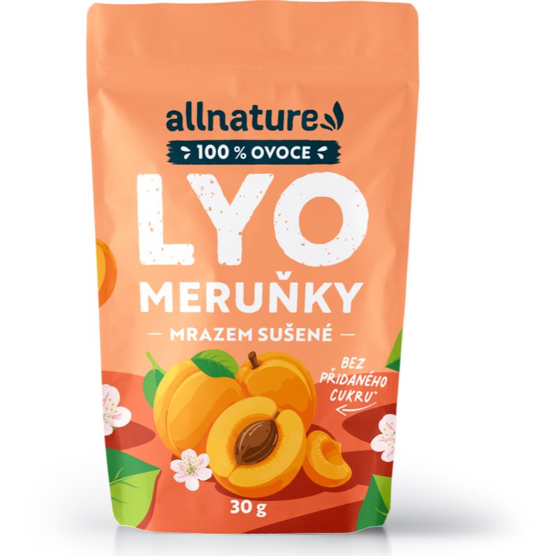 Allnature Meruňky sušené mrazem mrazem sušené ovoce 100 g
