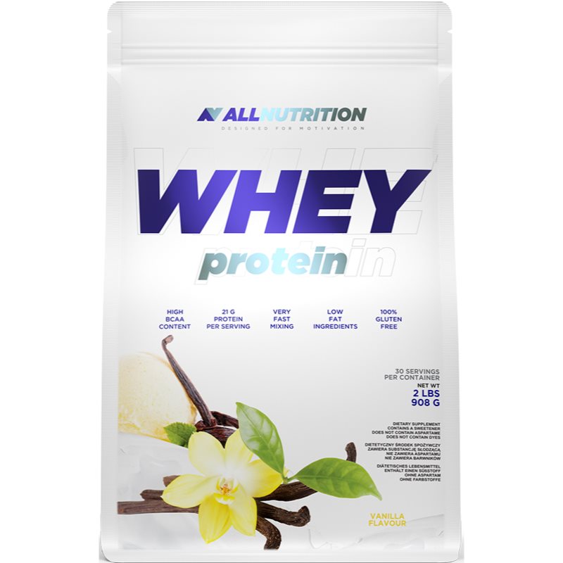 Allnutrition Whey Protein srvátkový proteín príchuť Vanilla 908 g
