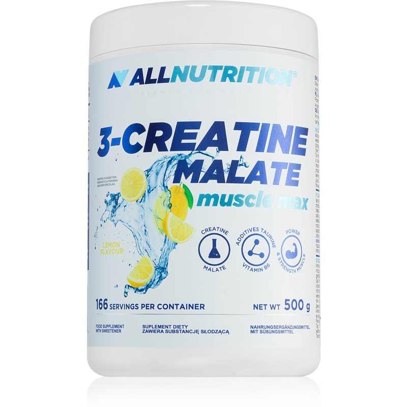 Allnutrition 3-Creatine Malate Muscle Max podpora růstu svalů příchuť Lemon 500 g