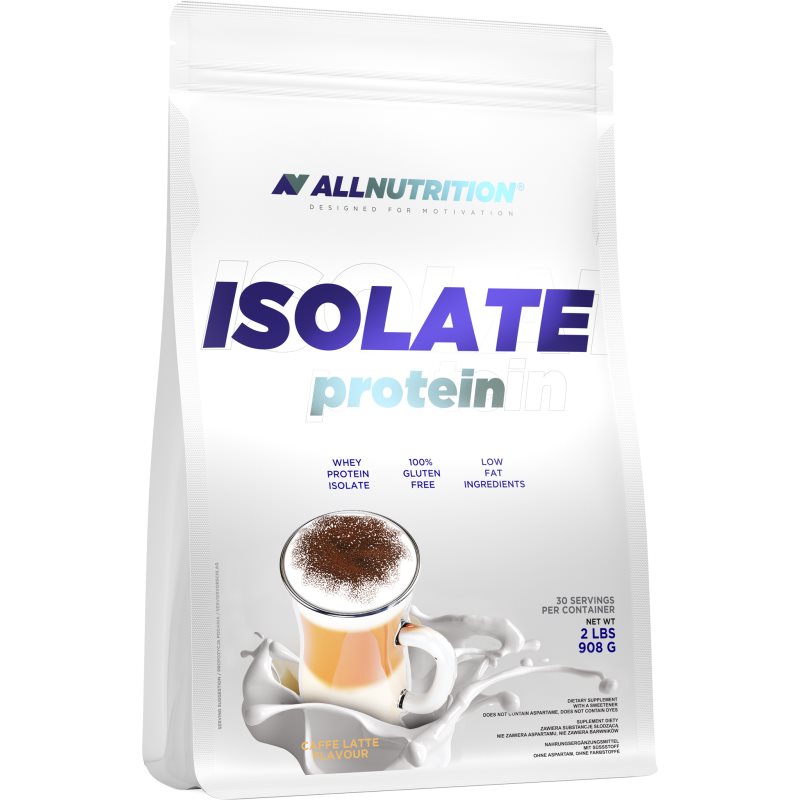 Allnutrition Isolate Protein syrovátkový izolát příchuť Caffe Latte 908 g
