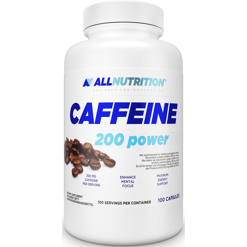 Allnutrition Caffeine 200 Power kofeínové kapsuly 100 cps